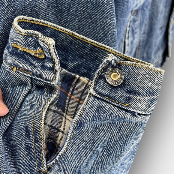 Nevada Men's Denim Flannel-Lined Jacket Blue Large‎ 44 – Workwear Casual Layer - Picture 8 of 11